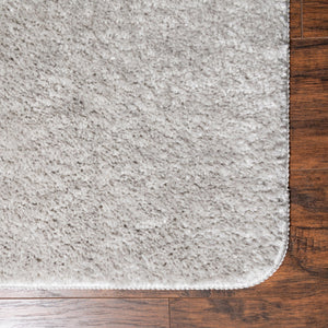 Silver 2' x 3' Bano Everyday Bath Mat Rectangle Rug