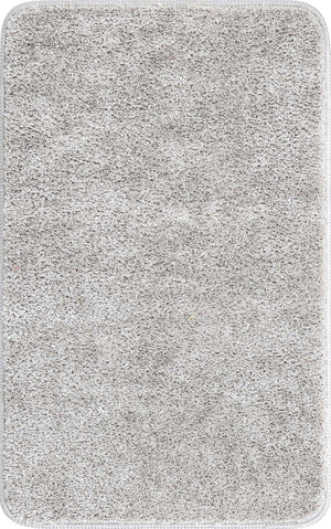 Silver 2' x 3' Bano Everyday Bath Mat Rectangle Rug