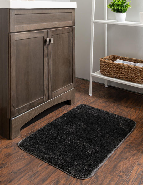 Storm Gray 1' 8 x 2' 7 Bano Everyday Bath Mat Soft & Plush Water Absorbing Accent Area Rug for Sale at Rug Engine