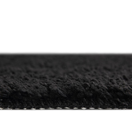 Midnight Black 1' 8 x 2' 7 Bano Everyday Bath Mat Soft & Plush Water Absorbing Accent Area Rug for Sale at Rug Engine