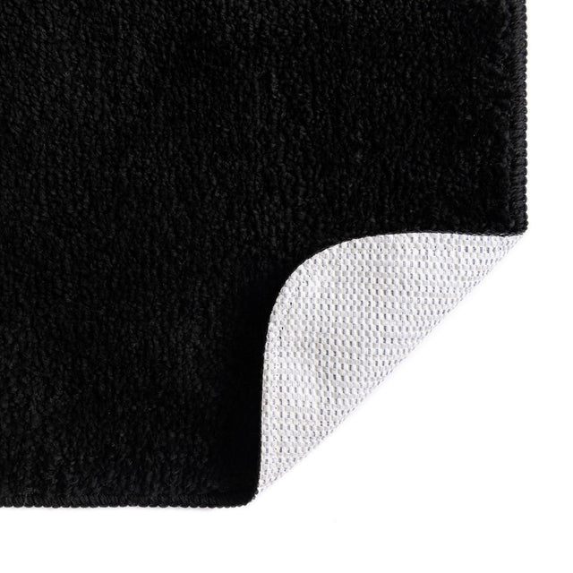 Midnight Black 2' x 3' Bano Everyday Bath Mat Rectangle Rug