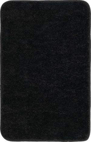 Midnight Black 2' x 3' Bano Everyday Bath Mat Rectangle Rug