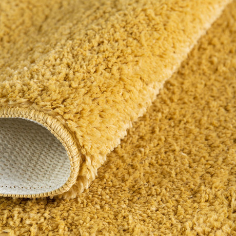 Mustard 1' 8 x 2' 7 Bano Everyday Bath Mat Soft & Plush Water Absorbing Accent Area Rug for Sale at Rug Engine