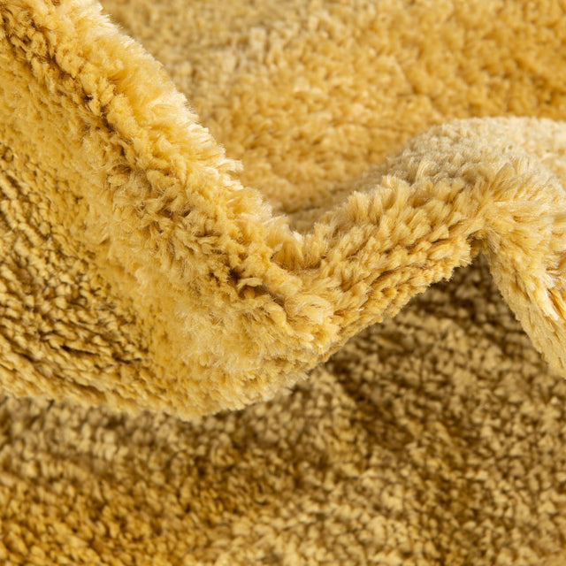 Mustard 2' x 3' Bano Everyday Bath Mat Rectangle Rug