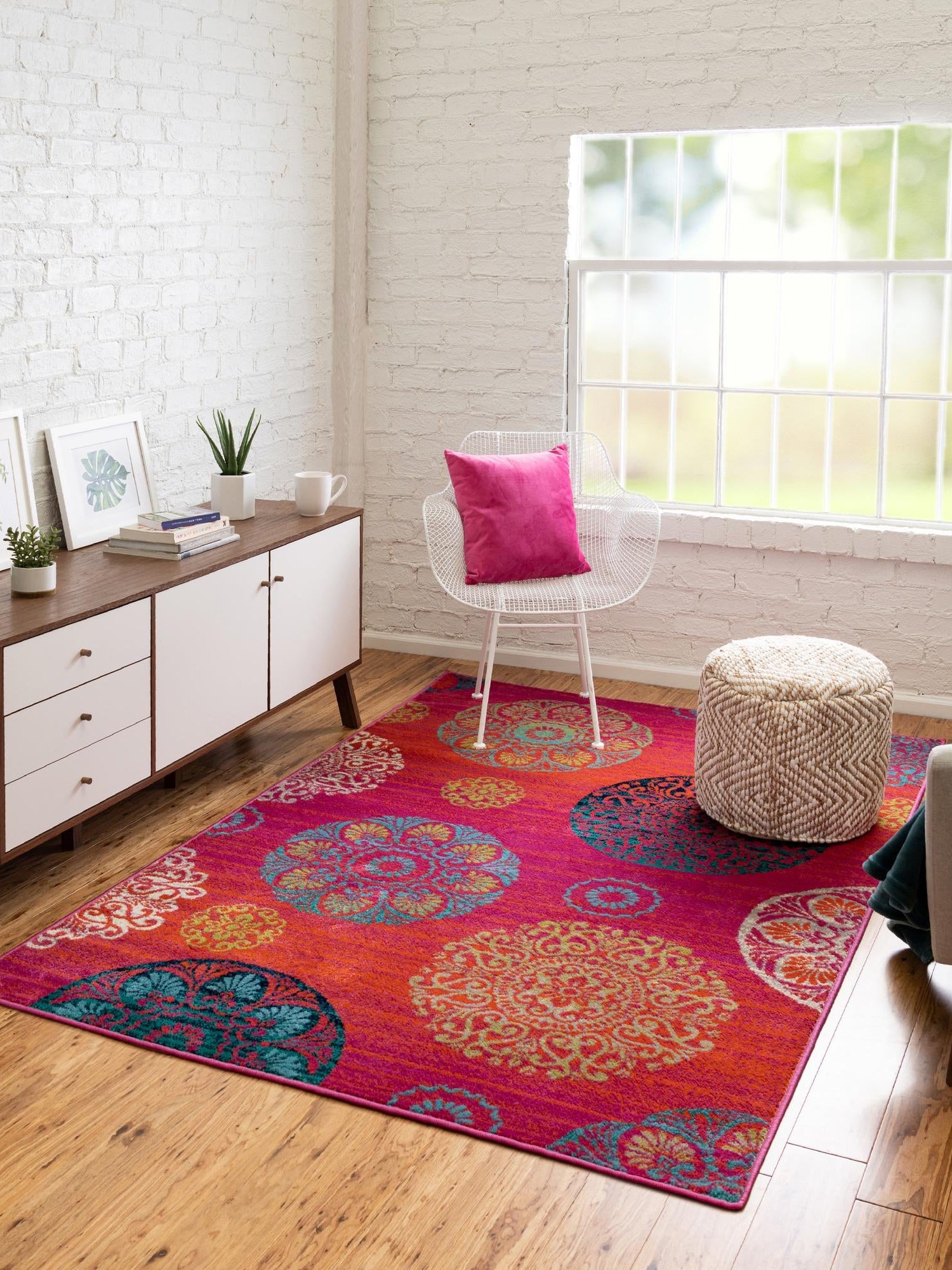 Rust Red 1' 4 x 1' 4 Azalea Sample Area Rug Colorful 100% Polypropylene Durable Jute Backing Living Dining Room Bedroom Office Modern Decor Carpet for Sale at Rug Engine