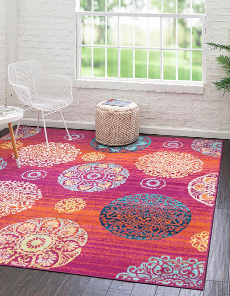 Rust Red 7' 10 x 7' 10 Azalea Square Area Rug Colorful 100% Polypropylene Durable Jute Backing Living Dining Room Bedroom Office Modern Decor Carpet for Sale at Rug Engine