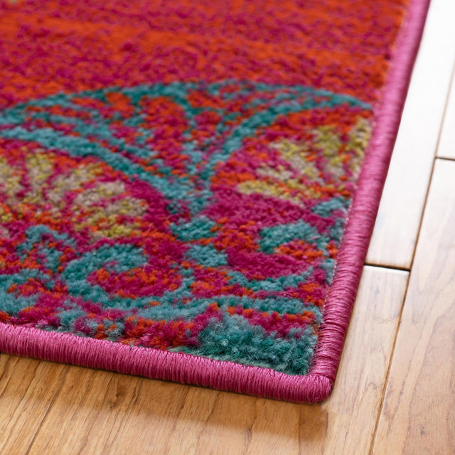 Rust Red 5' 3 x 5' 3 Azalea Octagon Area Rug Colorful 100% Polypropylene Durable Jute Backing Living Dining Room Bedroom Office Modern Decor Carpet for Sale at Rug Engine