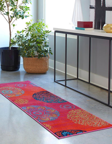 Rust Red 2' 11 x 10' Azalea Runner Area Rug Colorful 100% Polypropylene Durable Jute Backing Living Dining Room Bedroom Office Modern Decor Carpet for Sale at Rug Engine