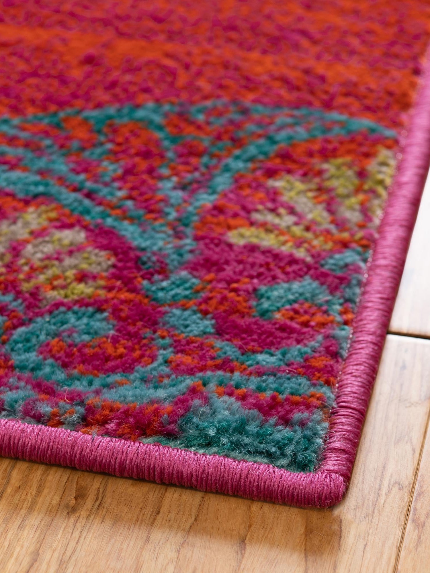 Rust Red 2' 11 x 10' Azalea Runner Area Rug Colorful 100% Polypropylene Durable Jute Backing Living Dining Room Bedroom Office Modern Decor Carpet for Sale at Rug Engine