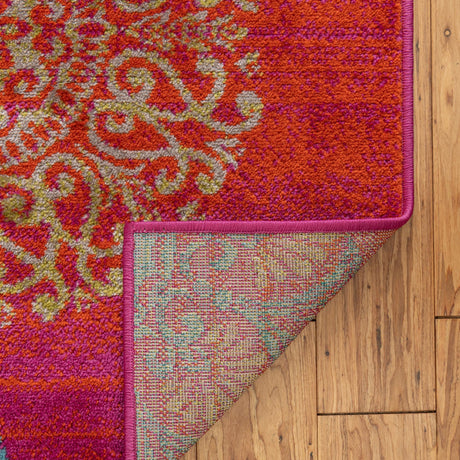 Rust Red 2' 11 x 10' Azalea Runner Area Rug Colorful 100% Polypropylene Durable Jute Backing Living Dining Room Bedroom Office Modern Decor Carpet for Sale at Rug Engine