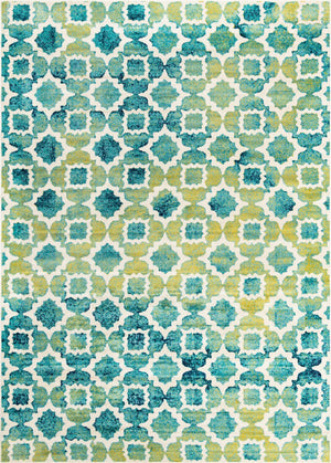 Blue 10' x 14' Azalea Rectangle Area Rug Colorful 100% Polypropylene Durable Jute Backing Living Dining Room Bedroom Office Modern Decor Carpet for Sale at Rug Engine