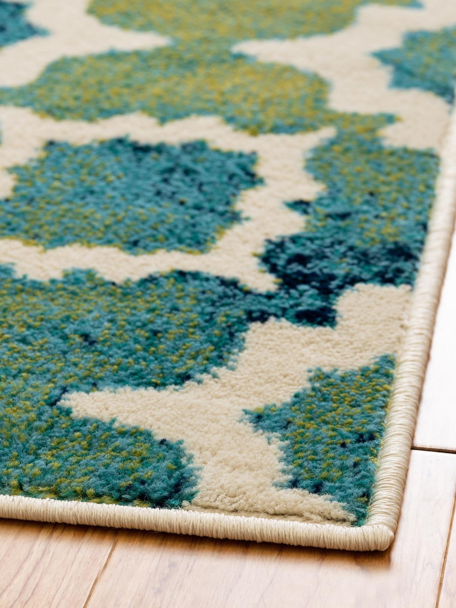 Blue 9' x 12' Azalea Rectangle Area Rug Colorful 100% Polypropylene Durable Jute Backing Living Dining Room Bedroom Office Modern Decor Carpet for Sale at Rug Engine