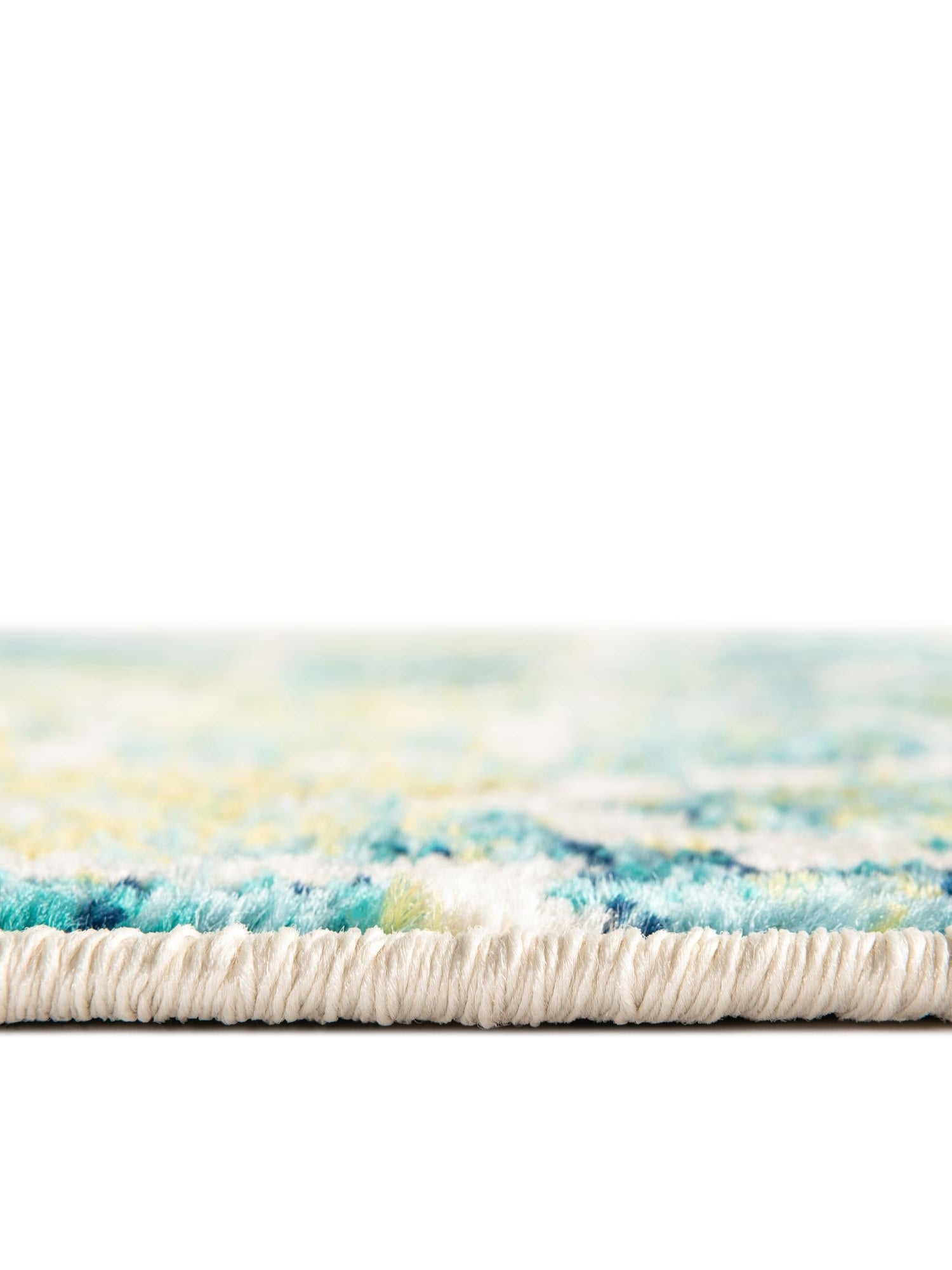 Blue 5' 3 x 5' 3 Azalea Round Area Rug Colorful 100% Polypropylene Durable Jute Backing Living Dining Room Bedroom Office Modern Decor Carpet for Sale at Rug Engine