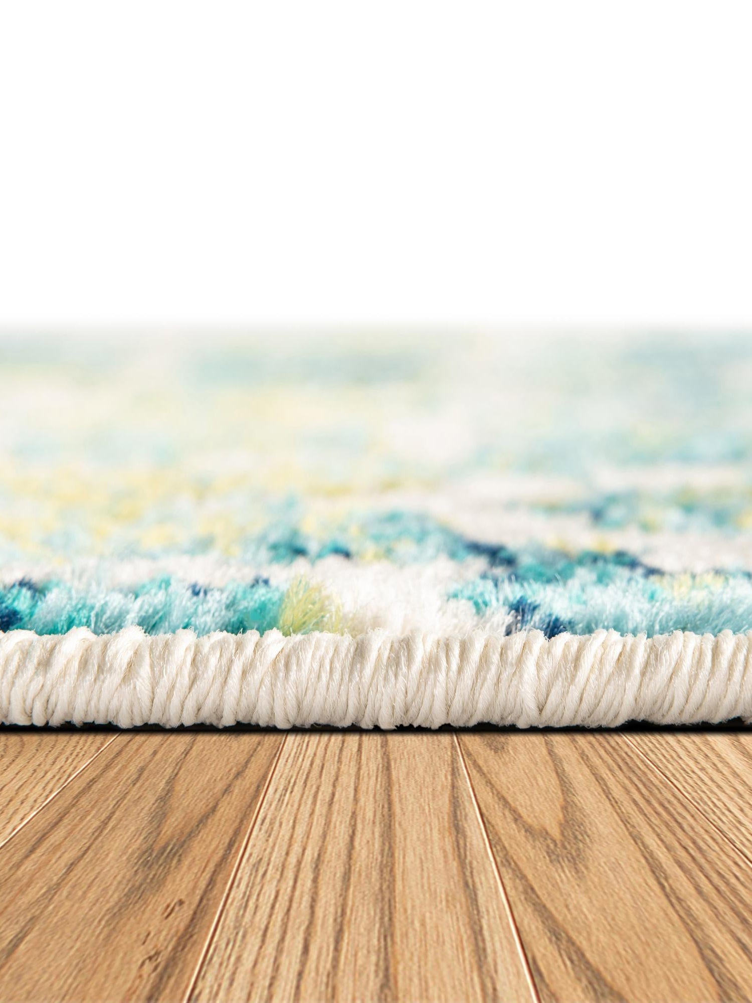 Blue 10' x 10' Azalea Square Area Rug Colorful 100% Polypropylene Durable Jute Backing Living Dining Room Bedroom Office Modern Decor Carpet for Sale at Rug Engine