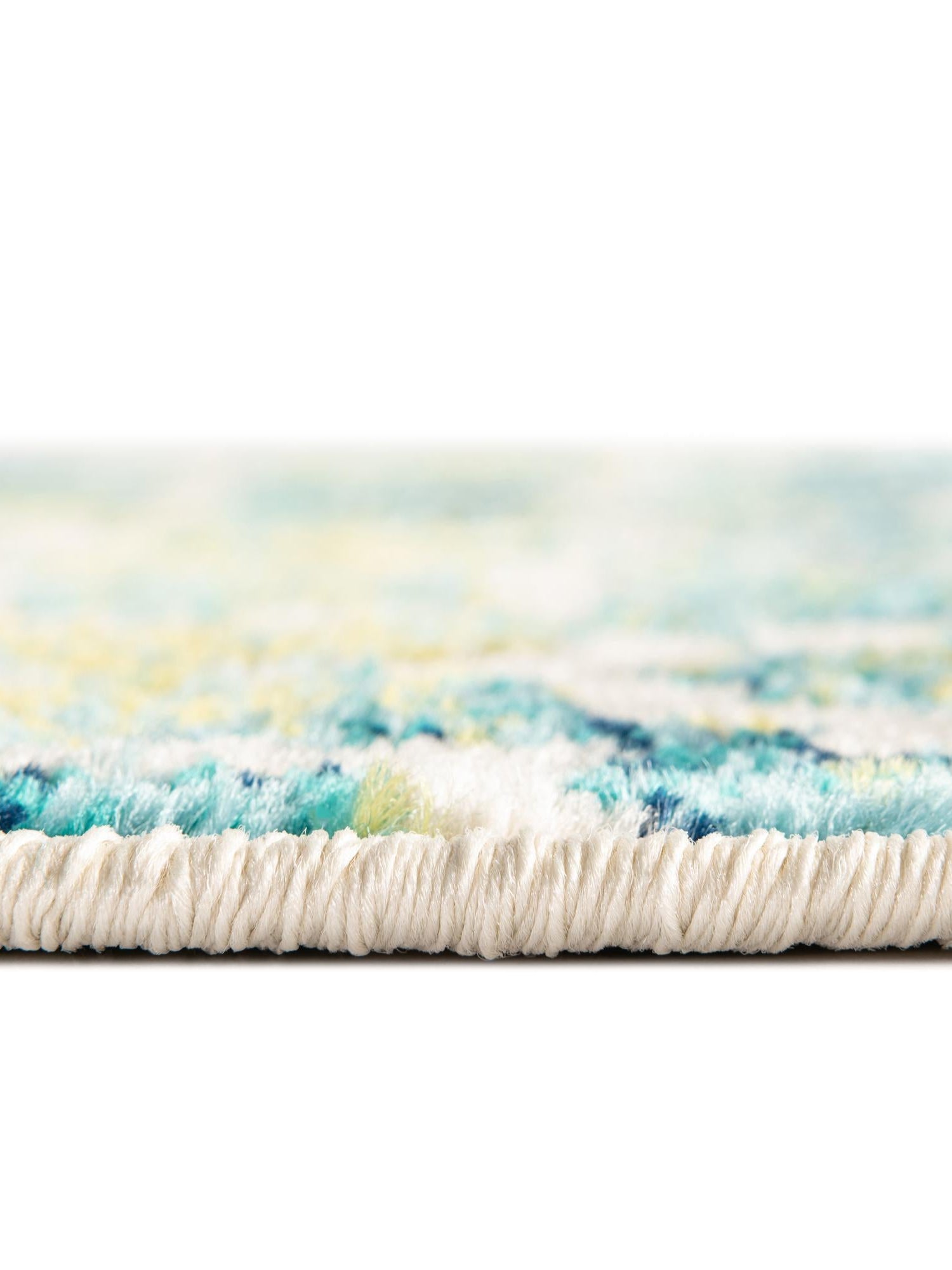 Blue 5' 3 x 8' Azalea Oval Area Rug Colorful 100% Polypropylene Durable Jute Backing Living Dining Room Bedroom Office Modern Decor Carpet for Sale at Rug Engine