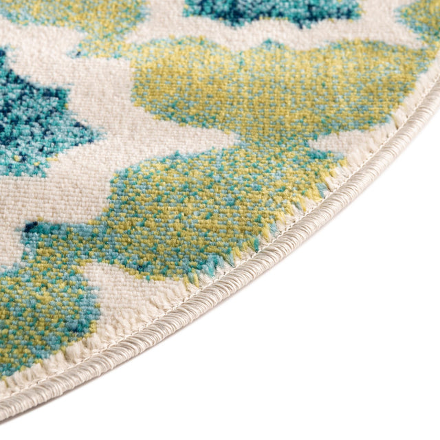 Blue 4' x 6' Azalea Oval Area Rug Colorful 100% Polypropylene Durable Jute Backing Living Dining Room Bedroom Office Modern Decor Carpet for Sale at Rug Engine