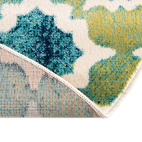 Blue 7' 10 x 10' Azalea Oval Area Rug Colorful 100% Polypropylene Durable Jute Backing Living Dining Room Bedroom Office Modern Decor Carpet for Sale at Rug Engine