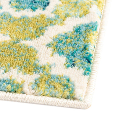 Blue 2' 11 x 12' Azalea Runner Area Rug Colorful 100% Polypropylene Durable Jute Backing Living Dining Room Bedroom Office Modern Decor Carpet for Sale at Rug Engine