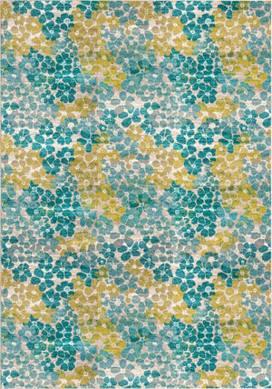 Blue 10' x 14' Azalea Rectangle Area Rug Colorful 100% Polypropylene Durable Jute Backing Living Dining Room Bedroom Office Modern Decor Carpet for Sale at Rug Engine