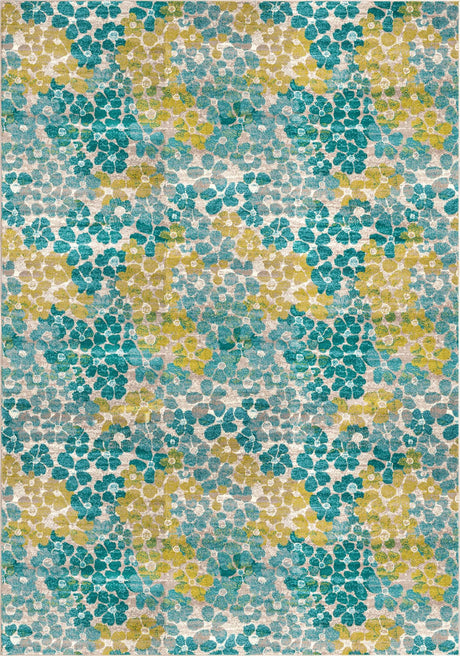 Blue 10' x 14' Azalea Rectangle Area Rug Colorful 100% Polypropylene Durable Jute Backing Living Dining Room Bedroom Office Modern Decor Carpet for Sale at Rug Engine