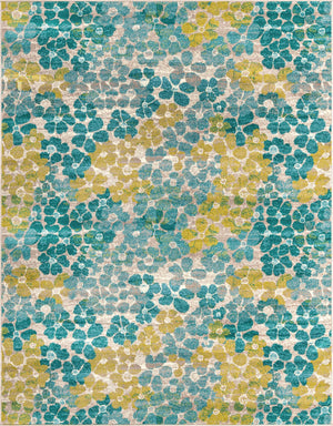 Blue 7' 10 x 10' Azalea Rectangle Area Rug Colorful 100% Polypropylene Durable Jute Backing Living Dining Room Bedroom Office Modern Decor Carpet for Sale at Rug Engine