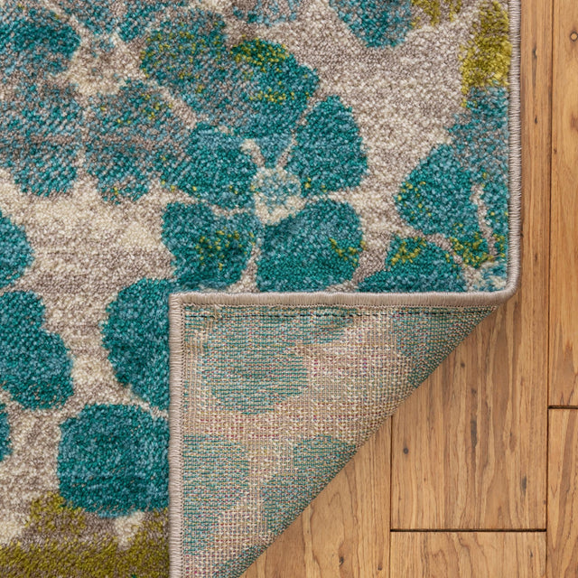 Blue 10' x 14' Azalea Rectangle Area Rug Colorful 100% Polypropylene Durable Jute Backing Living Dining Room Bedroom Office Modern Decor Carpet for Sale at Rug Engine
