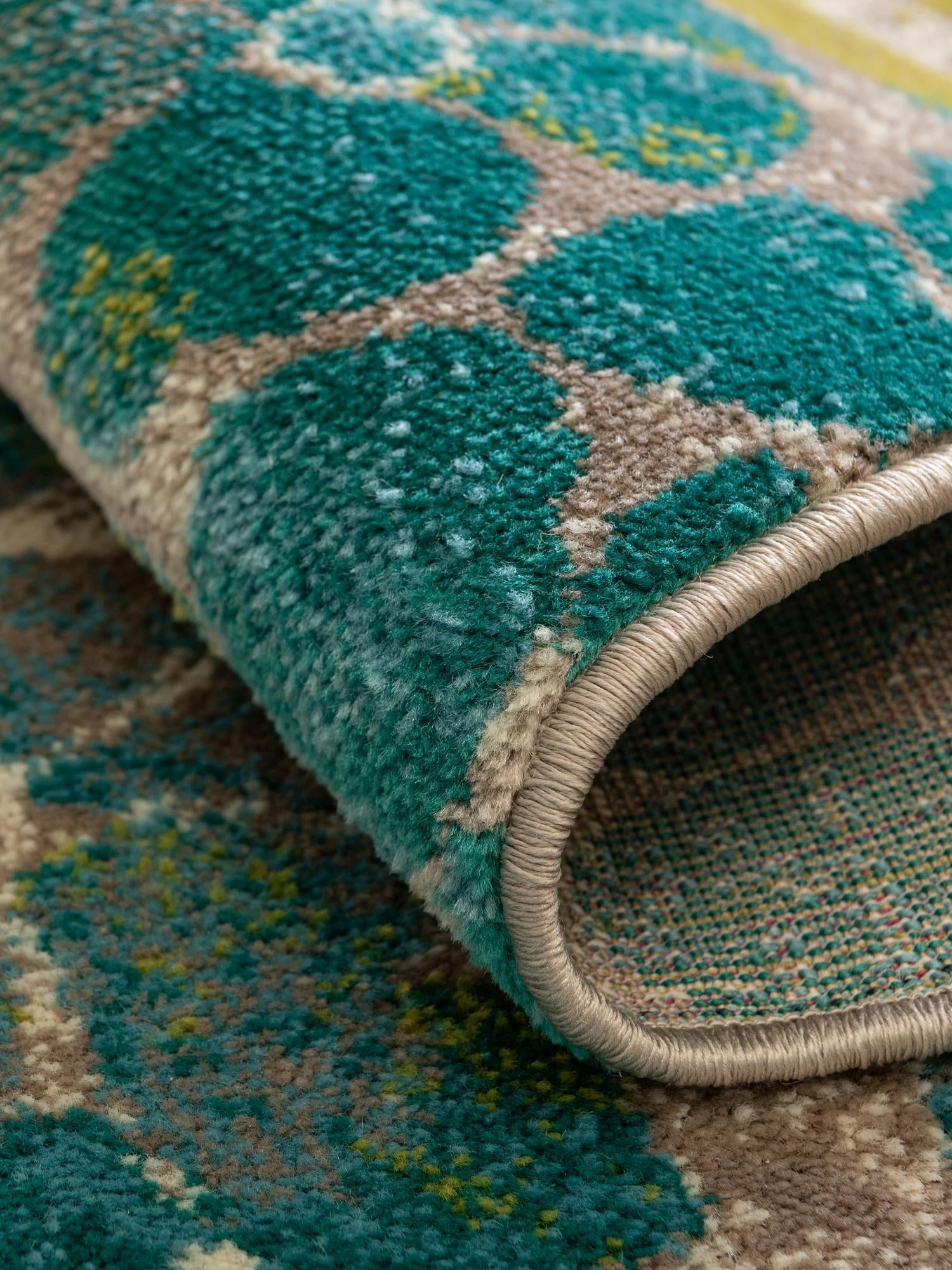 Blue 5' 3 x 8' Azalea Oval Area Rug Colorful 100% Polypropylene Durable Jute Backing Living Dining Room Bedroom Office Modern Decor Carpet for Sale at Rug Engine