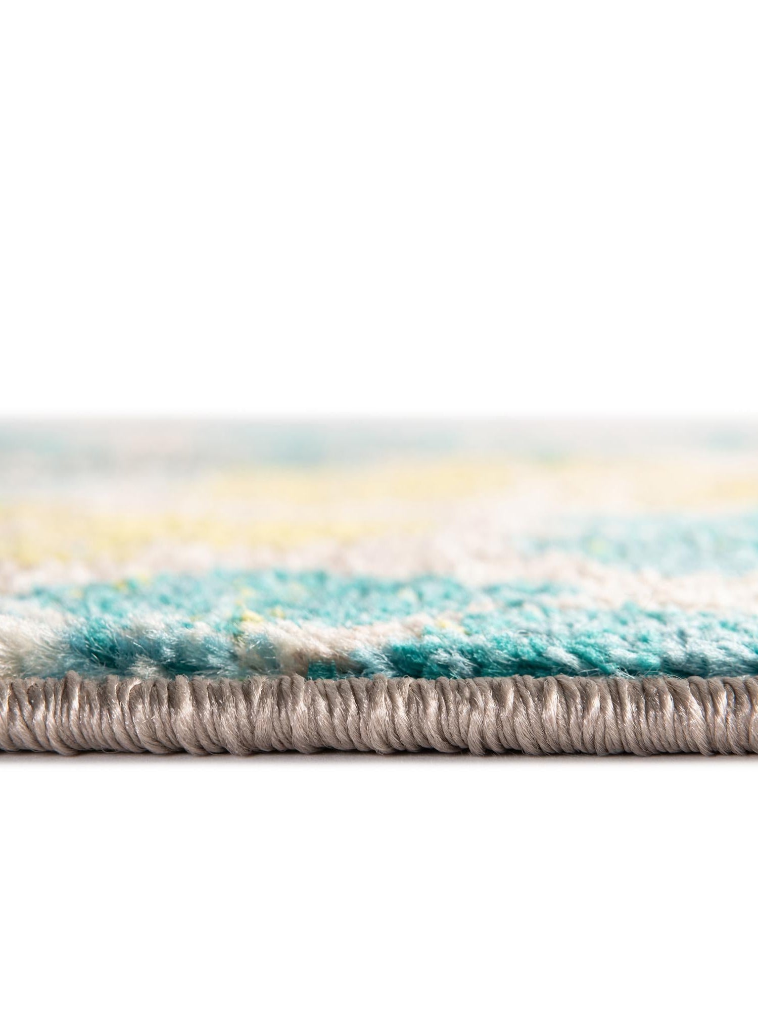 Blue 2' x 6' Azalea Runner Area Rug Colorful 100% Polypropylene Durable Jute Backing Living Dining Room Bedroom Office Modern Decor Carpet for Sale at Rug Engine