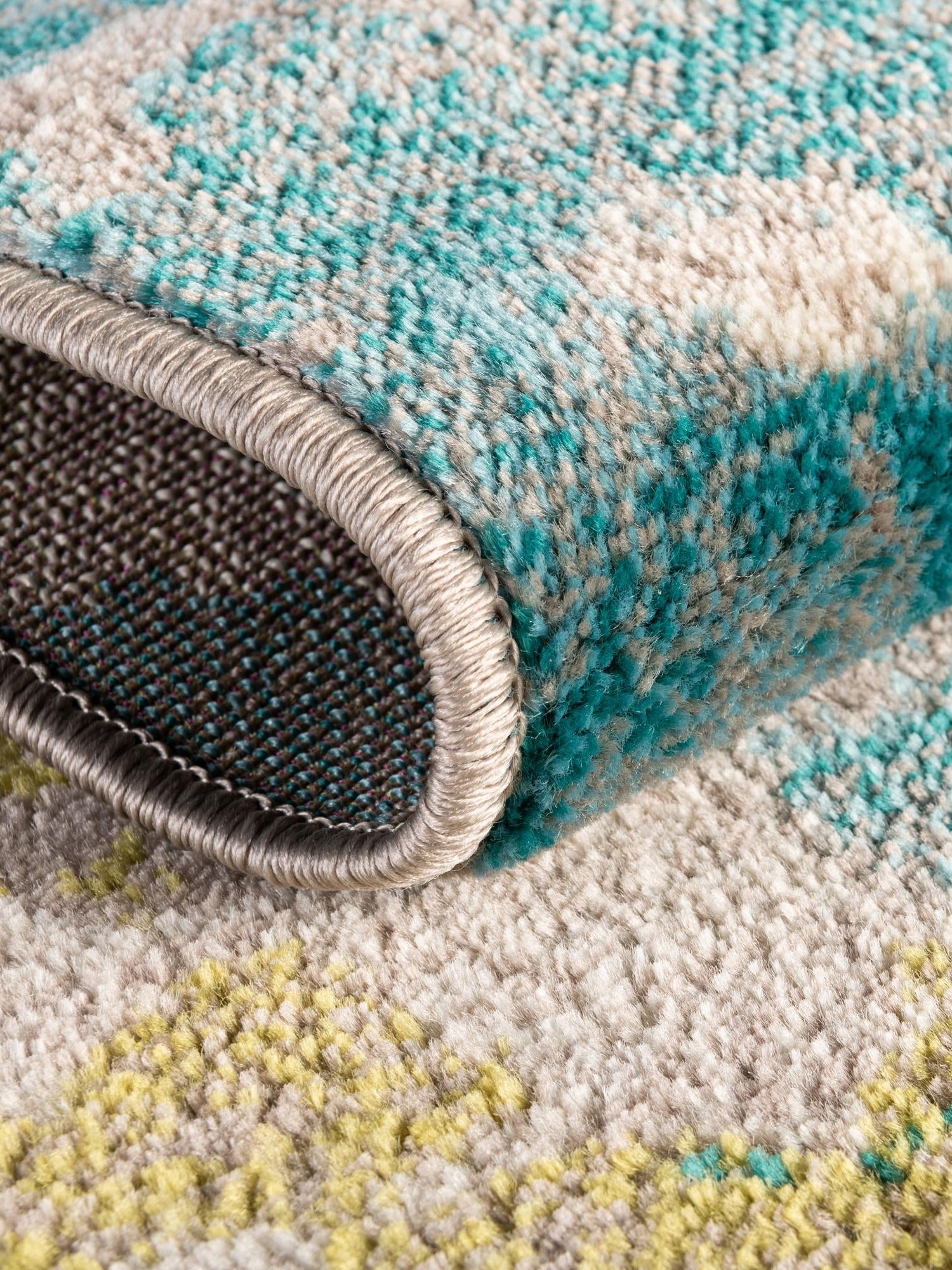 Blue 2' 11 x 12' Azalea Runner Area Rug Colorful 100% Polypropylene Durable Jute Backing Living Dining Room Bedroom Office Modern Decor Carpet for Sale at Rug Engine