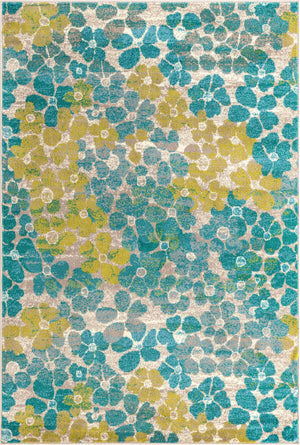 Blue 1' 4 x 1' 4 Azalea Sample Area Rug Colorful 100% Polypropylene Durable Jute Backing Living Dining Room Bedroom Office Modern Decor Carpet for Sale at Rug Engine
