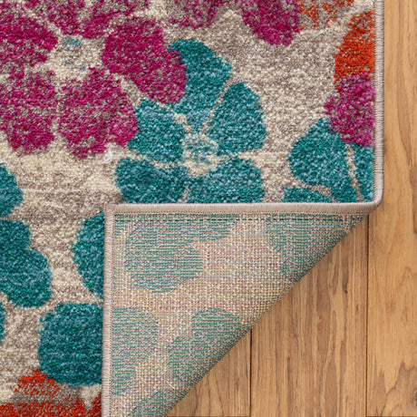 Multicolor 10' x 14' Azalea Rectangle Area Rug Colorful 100% Polypropylene Durable Jute Backing Living Dining Room Bedroom Office Modern Decor Carpet for Sale at Rug Engine