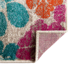 Multicolor 2' 11 x 12' Azalea Runner Area Rug Colorful 100% Polypropylene Durable Jute Backing Living Dining Room Bedroom Office Modern Decor Carpet for Sale at Rug Engine