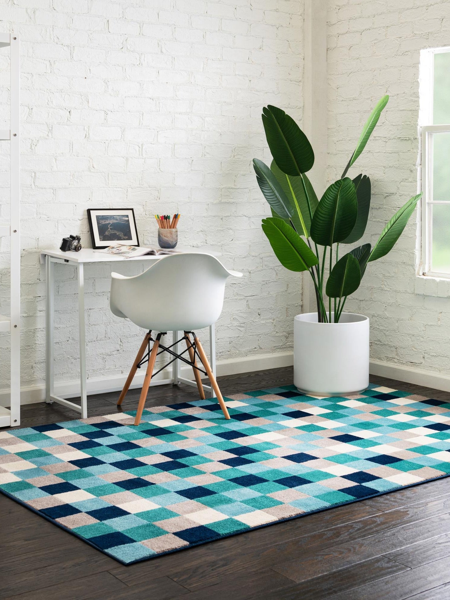 Teal 10' x 14' Azalea Rectangle Area Rug Colorful 100% Polypropylene Durable Jute Backing Living Dining Room Bedroom Office Modern Decor Carpet for Sale at Rug Engine