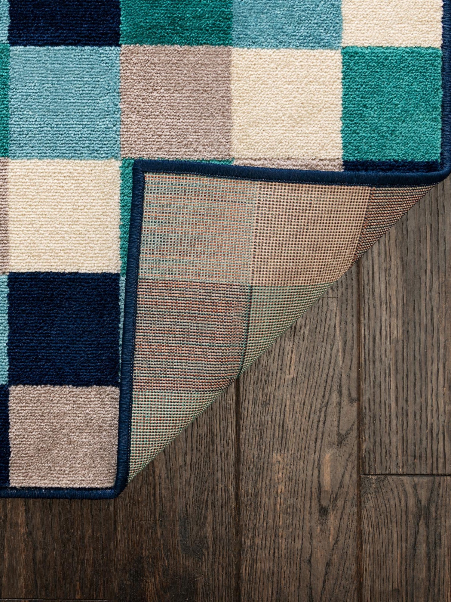 Teal 2' x 3' Azalea Rectangle Area Rug Colorful 100% Polypropylene Durable Jute Backing Living Dining Room Bedroom Office Modern Decor Carpet for Sale at Rug Engine