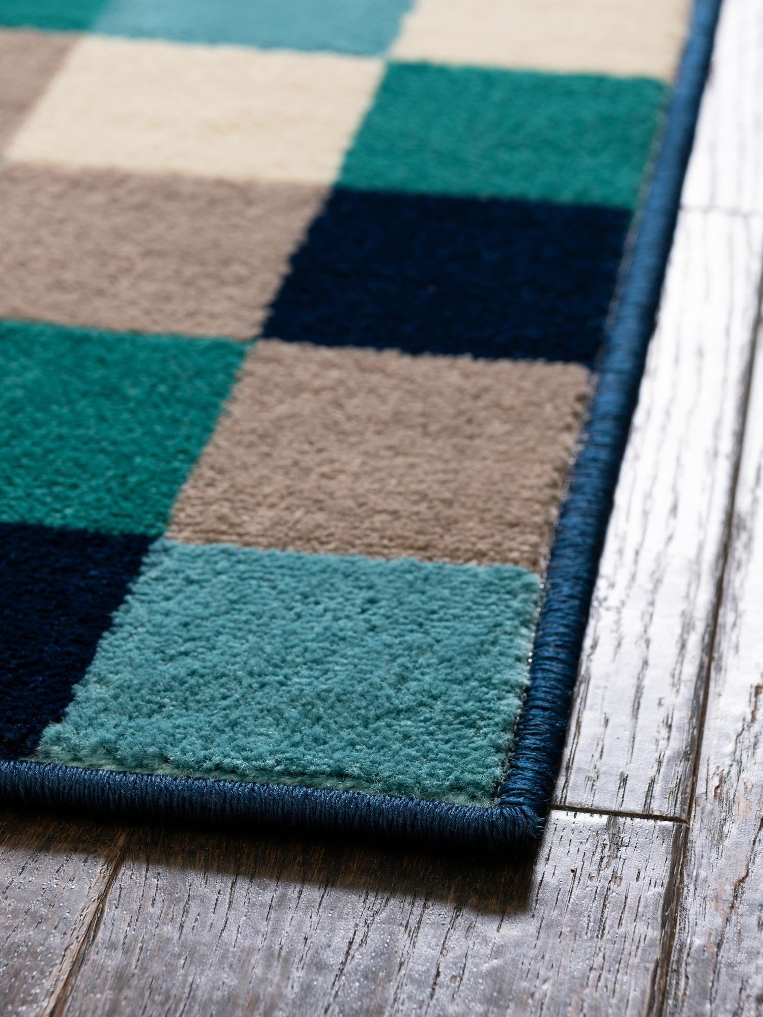 Teal 7' 10 x 7' 10 Azalea Square Area Rug Colorful 100% Polypropylene Durable Jute Backing Living Dining Room Bedroom Office Modern Decor Carpet for Sale at Rug Engine