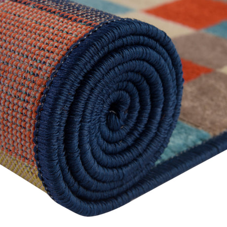 Multicolor 10' x 14' Azalea Rectangle Area Rug Colorful 100% Polypropylene Durable Jute Backing Living Dining Room Bedroom Office Modern Decor Carpet for Sale at Rug Engine