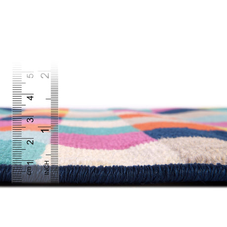Multicolor 4' x 6' Azalea Oval Area Rug Colorful 100% Polypropylene Durable Jute Backing Living Dining Room Bedroom Office Modern Decor Carpet for Sale at Rug Engine