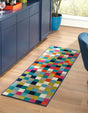 Multicolor 2' 11 x 12' Azalea Runner Area Rug Colorful 100% Polypropylene Durable Jute Backing Living Dining Room Bedroom Office Modern Decor Carpet for Sale at Rug Engine