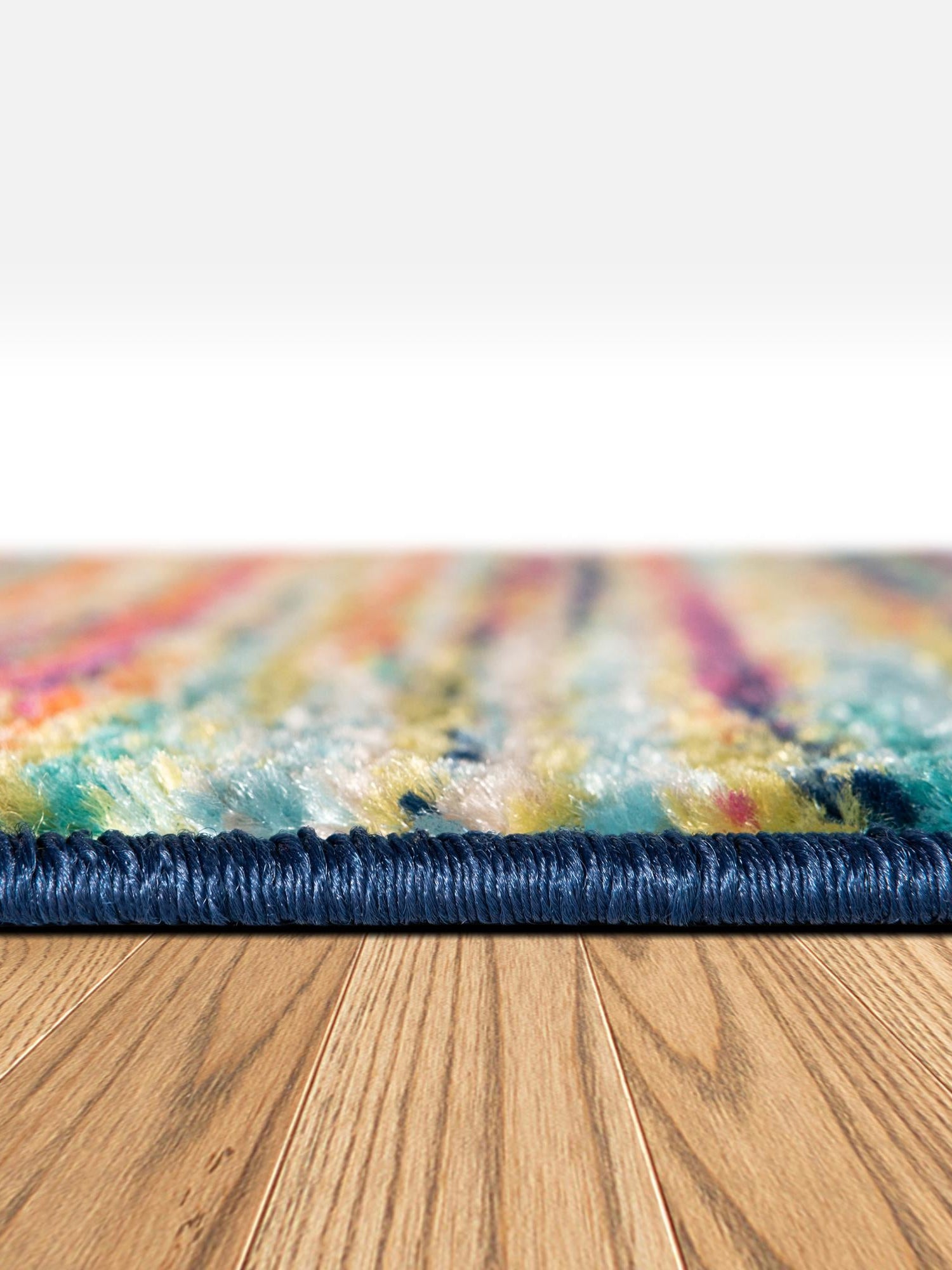 Multicolor 7' 10 x 7' 10 Azalea Square Area Rug Colorful 100% Polypropylene Durable Jute Backing Living Dining Room Bedroom Office Modern Decor Carpet for Sale at Rug Engine