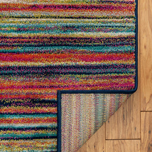 Multicolor 7' 10 x 7' 10 Azalea Square Area Rug Colorful 100% Polypropylene Durable Jute Backing Living Dining Room Bedroom Office Modern Decor Carpet for Sale at Rug Engine