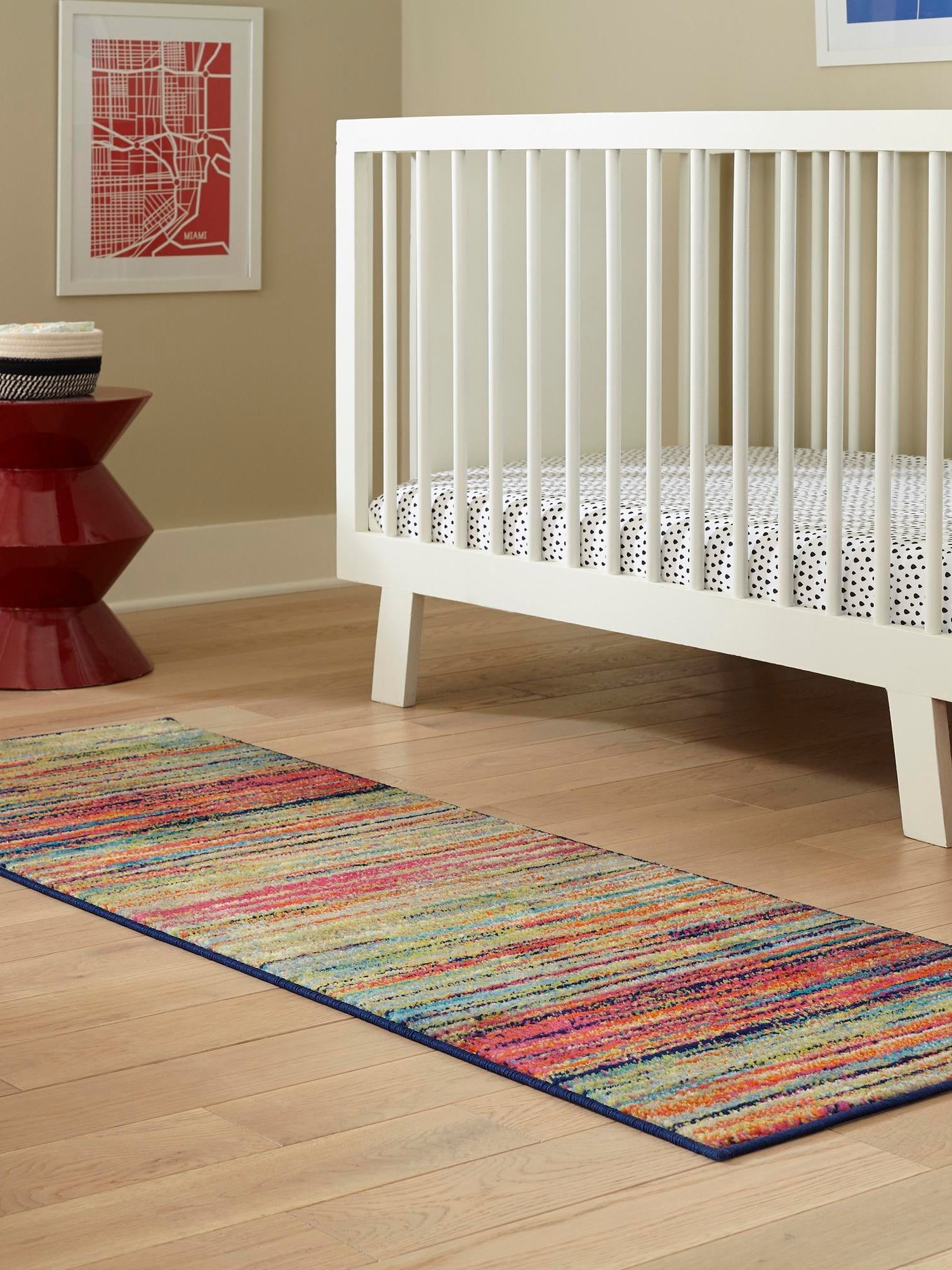 Multicolor 2' x 8' Azalea Runner Area Rug Colorful 100% Polypropylene Durable Jute Backing Living Dining Room Bedroom Office Modern Decor Carpet for Sale at Rug Engine