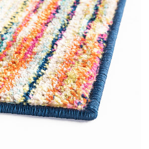 Multicolor 2' x 6' Azalea Runner Area Rug Colorful 100% Polypropylene Durable Jute Backing Living Dining Room Bedroom Office Modern Decor Carpet for Sale at Rug Engine