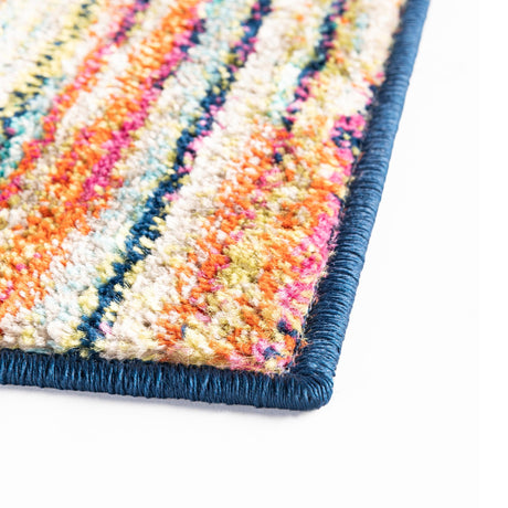 Multicolor 2' x 8' Azalea Runner Area Rug Colorful 100% Polypropylene Durable Jute Backing Living Dining Room Bedroom Office Modern Decor Carpet for Sale at Rug Engine