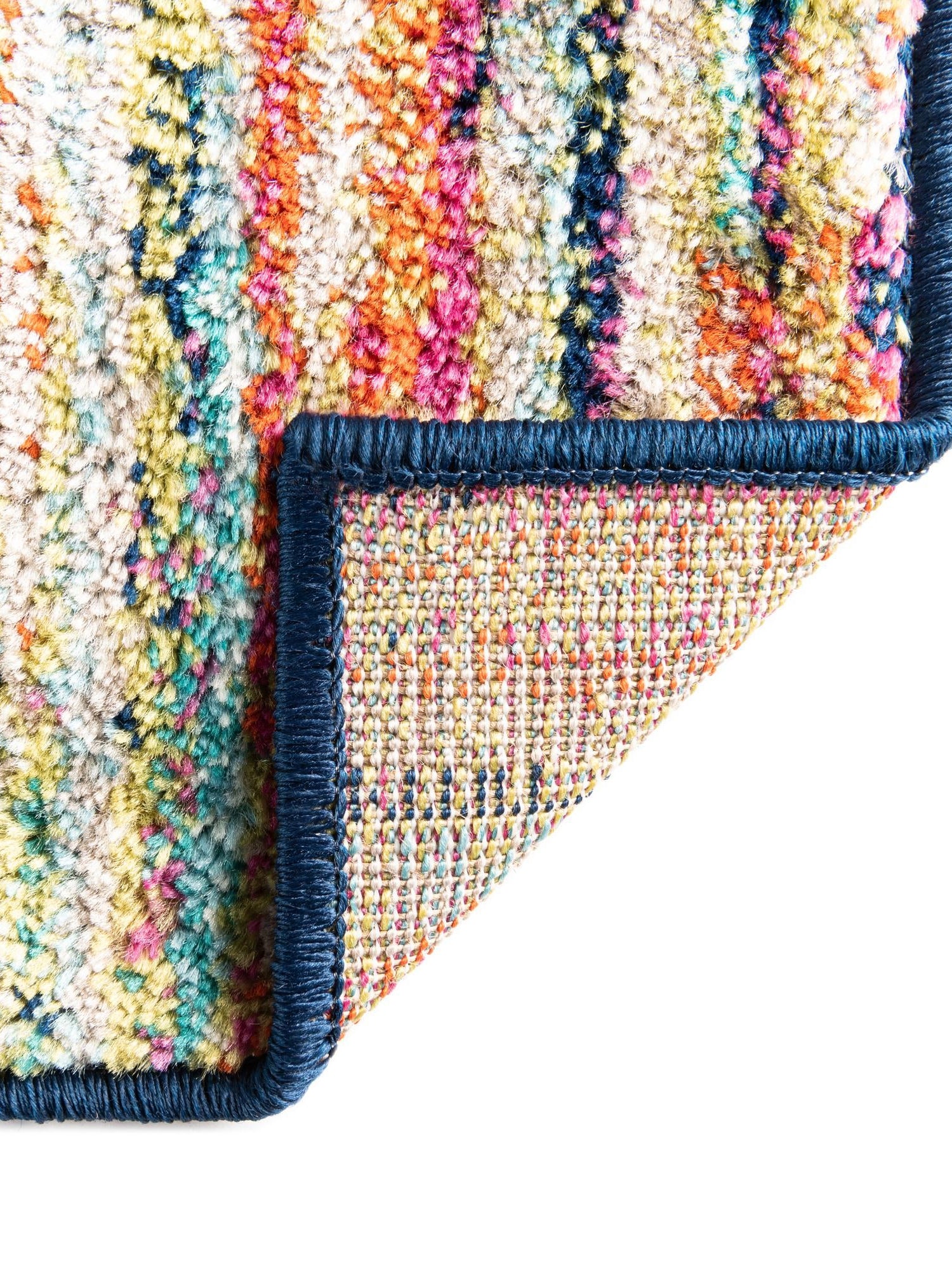 Multicolor 2' 11 x 12' Azalea Runner Area Rug Colorful 100% Polypropylene Durable Jute Backing Living Dining Room Bedroom Office Modern Decor Carpet for Sale at Rug Engine
