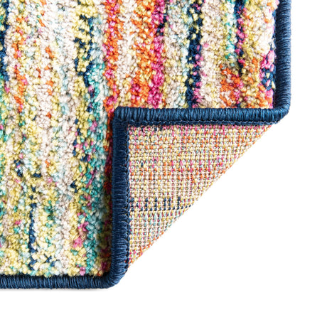 Multicolor 2' 11 x 12' Azalea Runner Area Rug Colorful 100% Polypropylene Durable Jute Backing Living Dining Room Bedroom Office Modern Decor Carpet for Sale at Rug Engine