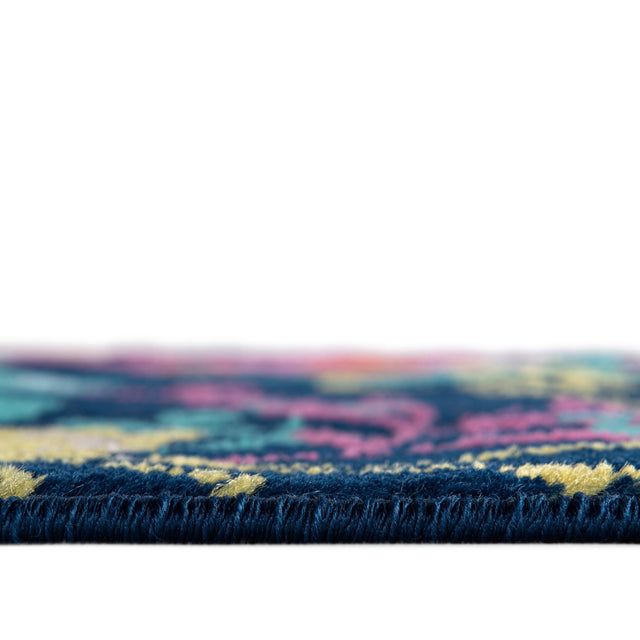 Navy Blue 10' x 14' Azalea Rectangle Area Rug Colorful 100% Polypropylene Durable Jute Backing Living Dining Room Bedroom Office Modern Decor Carpet for Sale at Rug Engine