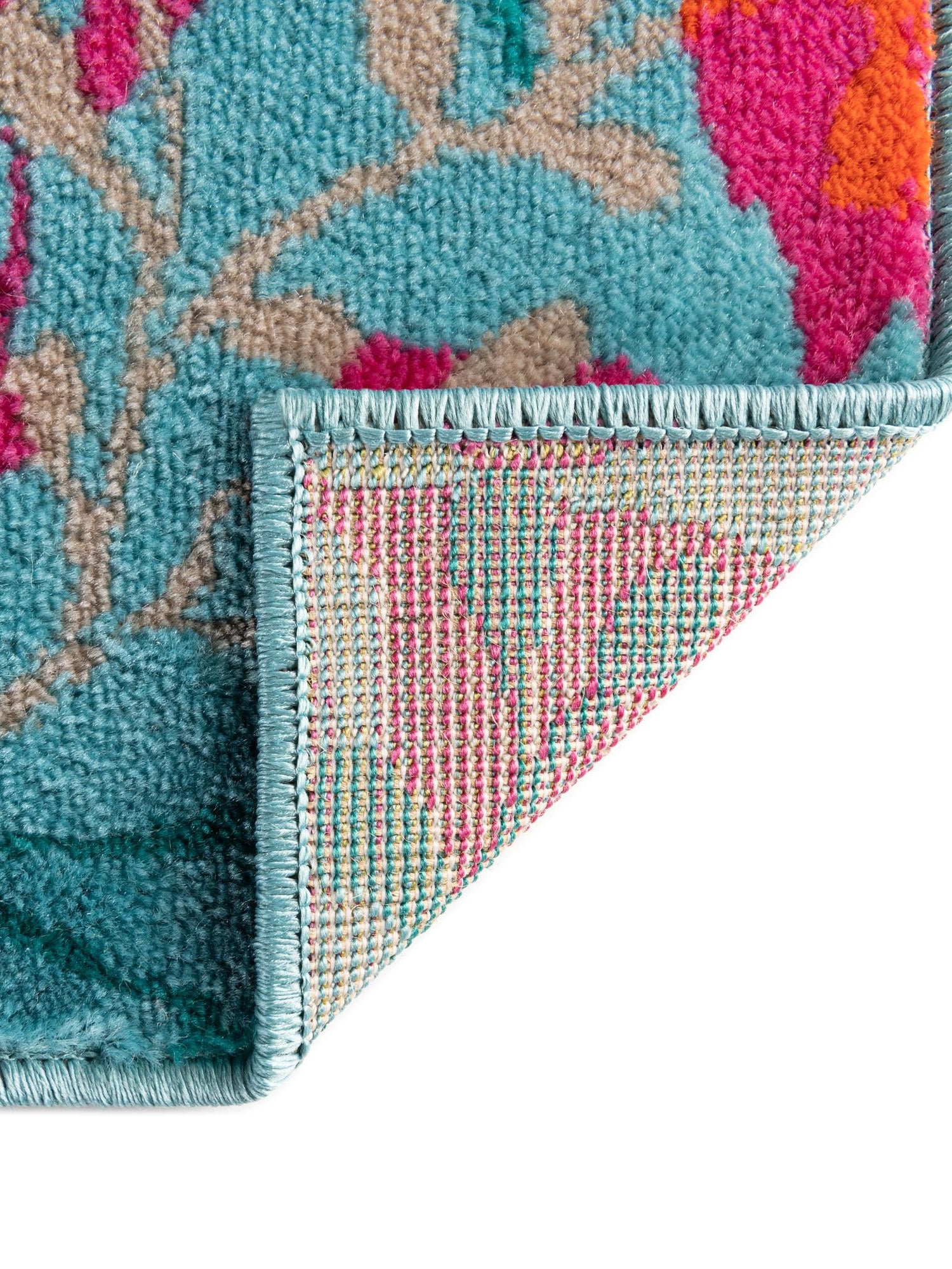 Aqua 9' x 12' Azalea Rectangle Area Rug Colorful 100% Polypropylene Durable Jute Backing Living Dining Room Bedroom Office Modern Decor Carpet for Sale at Rug Engine