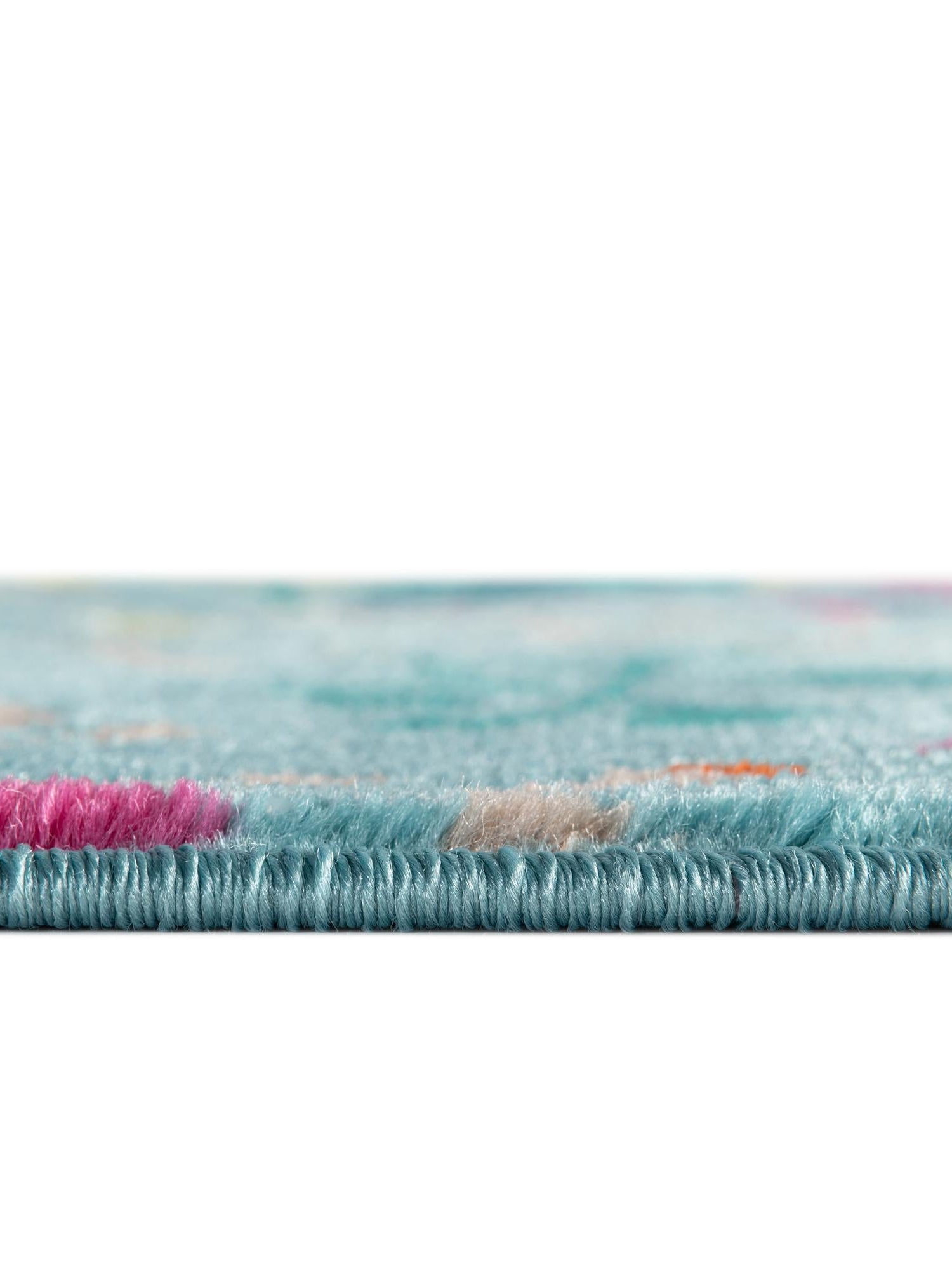 Aqua 7' 10 x 10' Azalea Oval Area Rug Colorful 100% Polypropylene Durable Jute Backing Living Dining Room Bedroom Office Modern Decor Carpet for Sale at Rug Engine