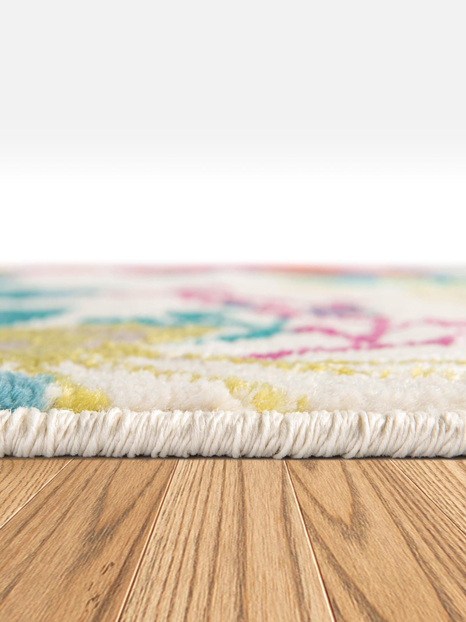 Ivory 7' 10 x 10' Azalea Rectangle Area Rug Colorful 100% Polypropylene Durable Jute Backing Living Dining Room Bedroom Office Modern Decor Carpet for Sale at Rug Engine