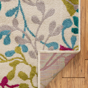 Ivory 7' 10 x 10' Azalea Rectangle Area Rug Colorful 100% Polypropylene Durable Jute Backing Living Dining Room Bedroom Office Modern Decor Carpet for Sale at Rug Engine